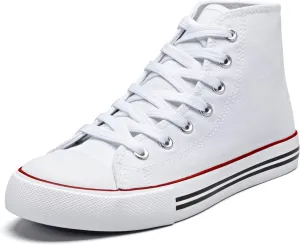 Kid's High Top Sneakers Classic High Tops Canvas Shoes for Girls and Boys, Lace up Tennis Shoes Fashion Canvas Sneakers Casual Shoes for Walking