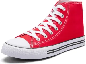 Kid's High Top Sneakers Classic High Tops Canvas Shoes for Girls and Boys, Lace up Tennis Shoes Fashion Canvas Sneakers Casual Shoes for Walking