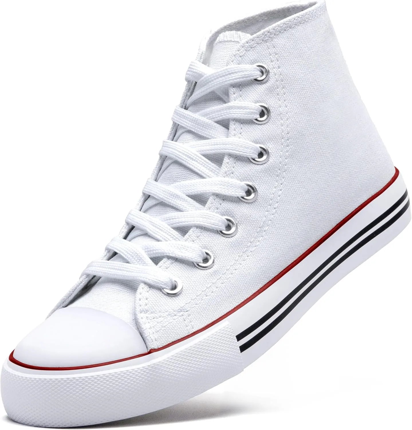 Kid's High Top Sneakers Classic High Tops Canvas Shoes for Girls and Boys, Lace up Tennis Shoes Fashion Canvas Sneakers Casual Shoes for Walking