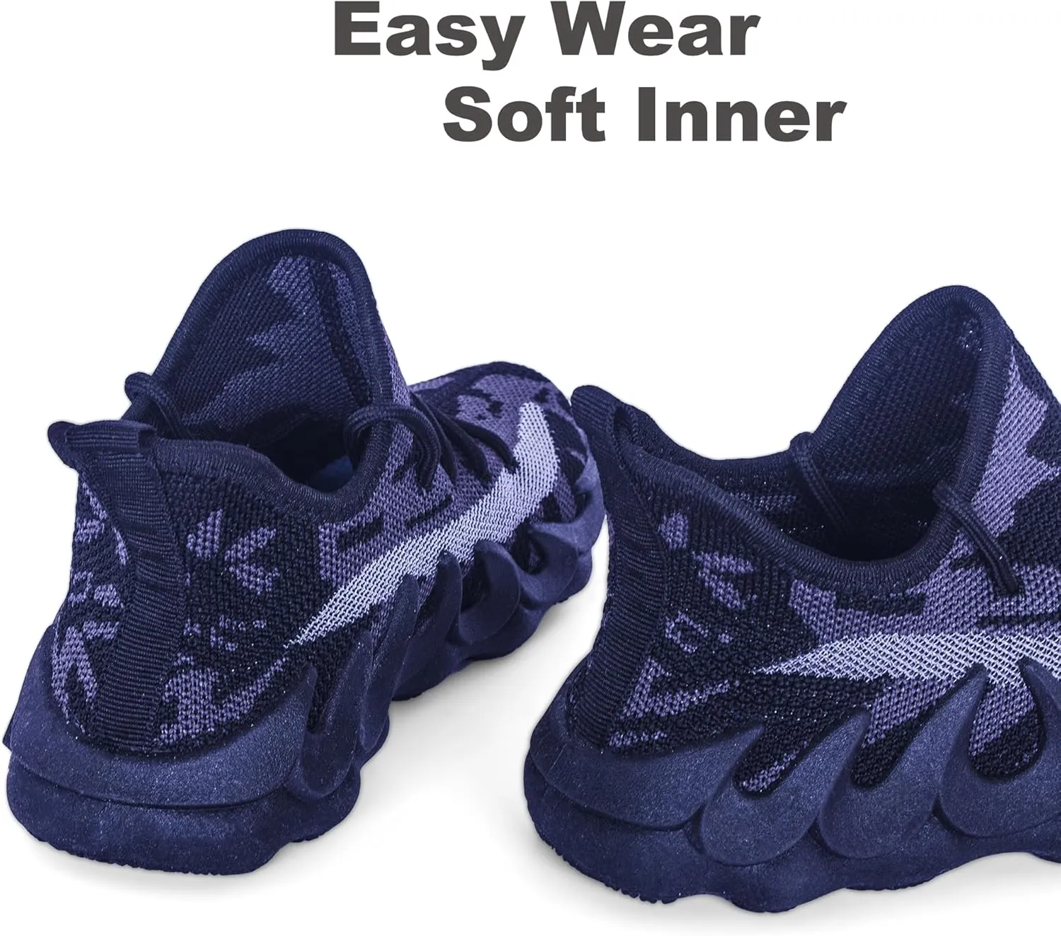 Kids Outdoor Running Shoes, Boys Non-Slip Mesh Lightweight Walking Sneakers, Girls Athletic Sports Tennis Shoes