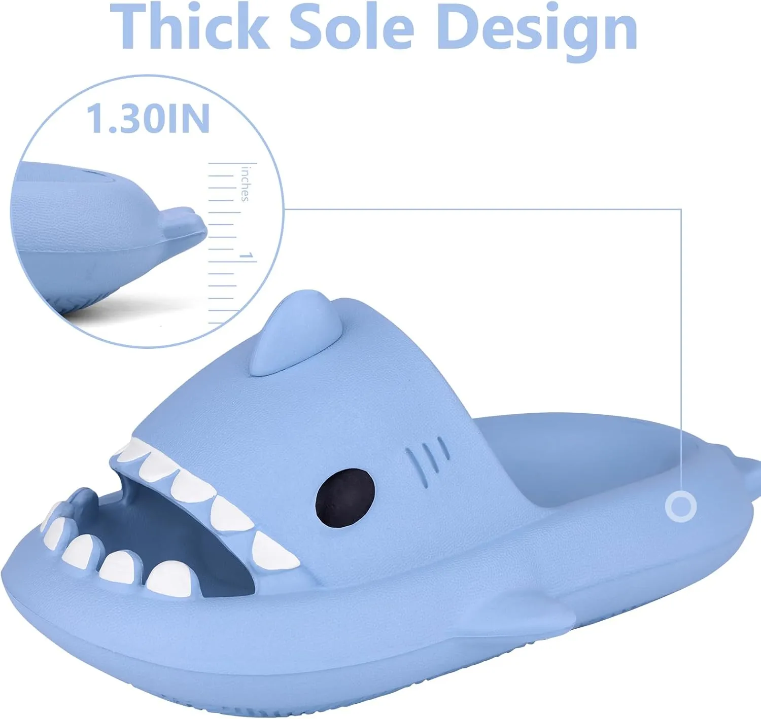 Kids Shark Cloud Slides | Toddler Boys Girls Shower Slippers | Boys Girls Cute Cartoon Fish Flip Flops | Beach Pool Home Sandals | Quick Dry Non-Slip