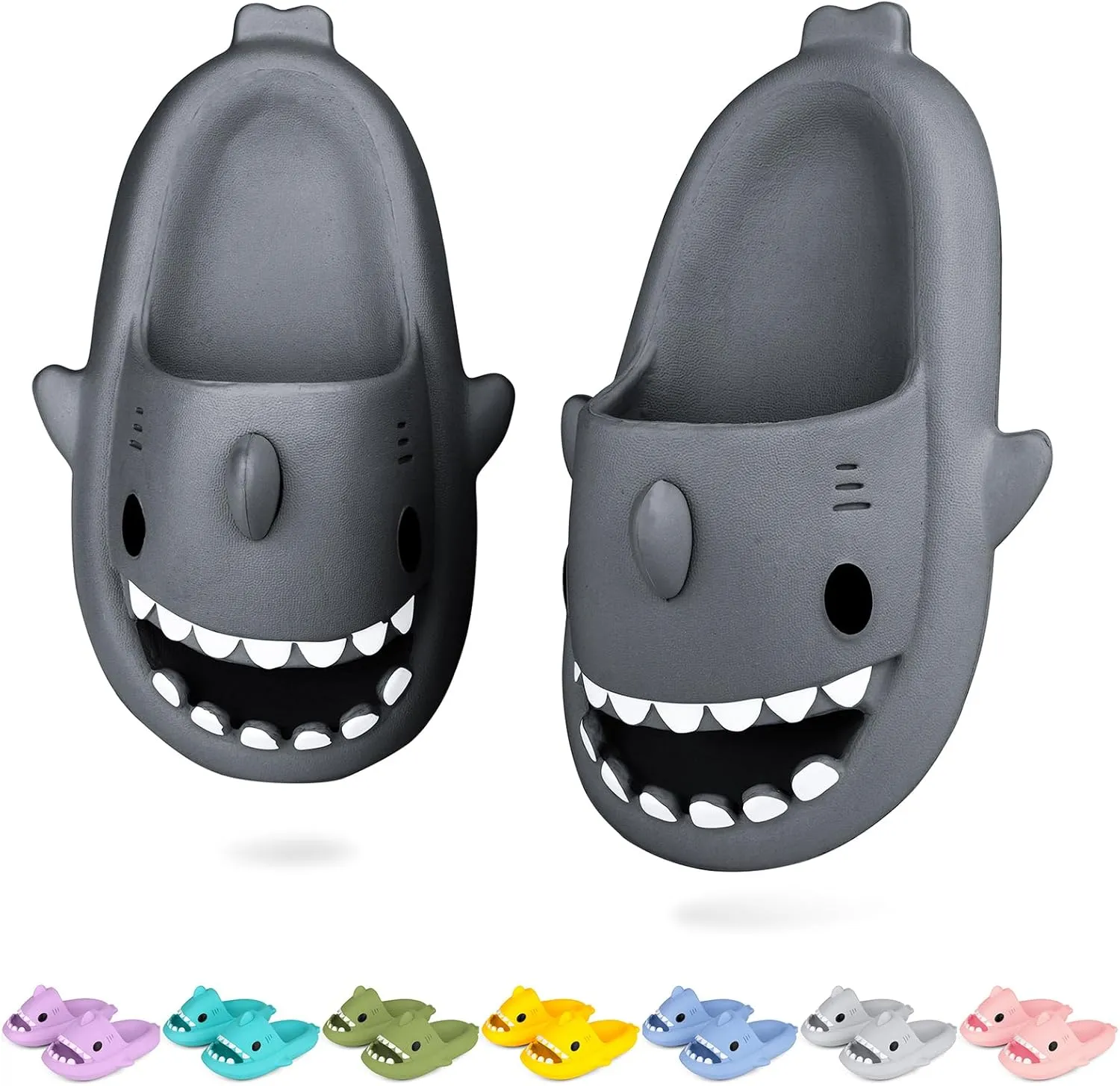 Kids Shark Cloud Slides | Toddler Boys Girls Shower Slippers | Boys Girls Cute Cartoon Fish Flip Flops | Beach Pool Home Sandals | Quick Dry Non-Slip