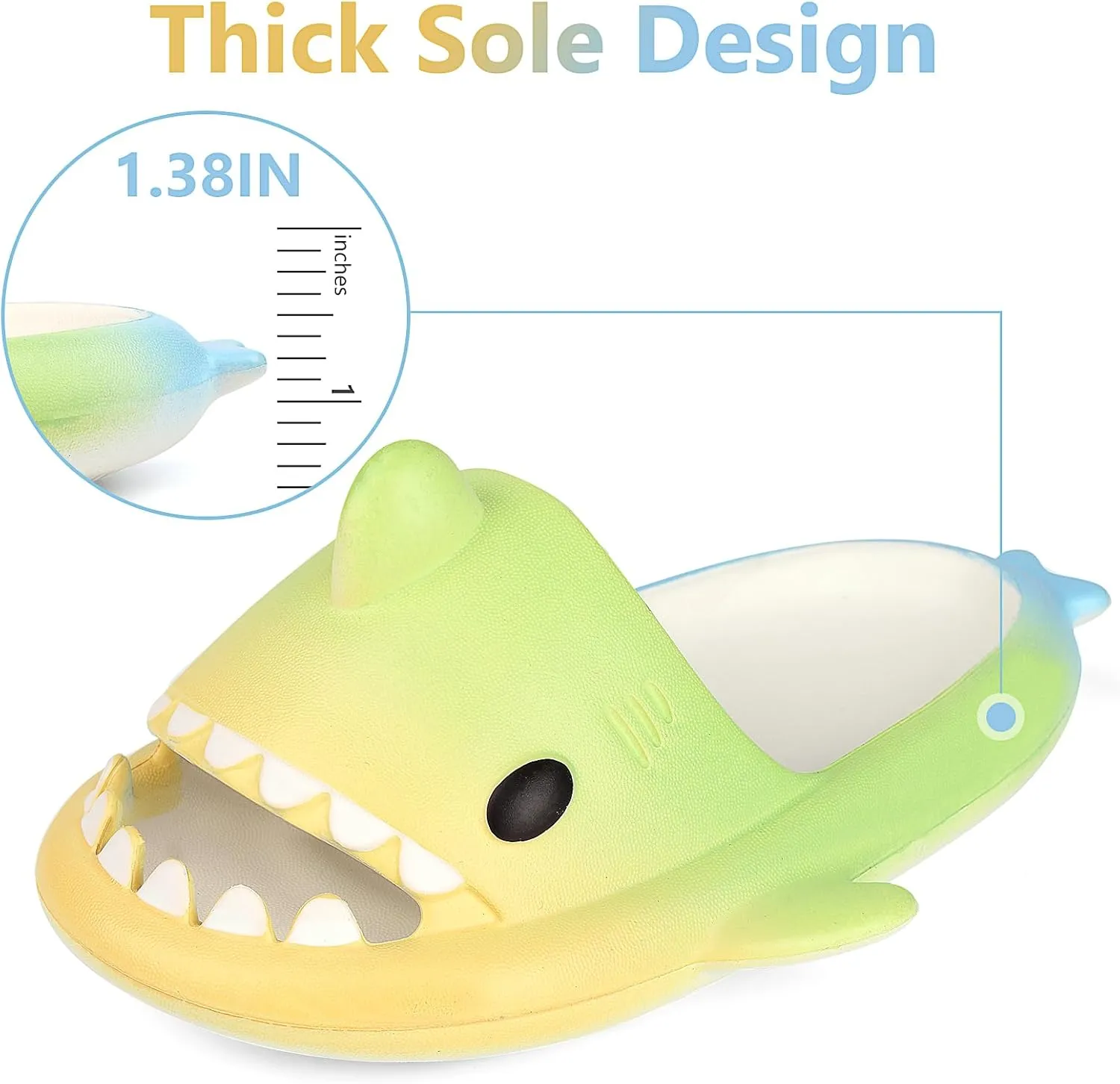 Kids Shark Cloud Slides | Toddler Boys Girls Shower Slippers | Boys Girls Cute Cartoon Fish Flip Flops | Beach Pool Home Sandals | Quick Dry Non-Slip