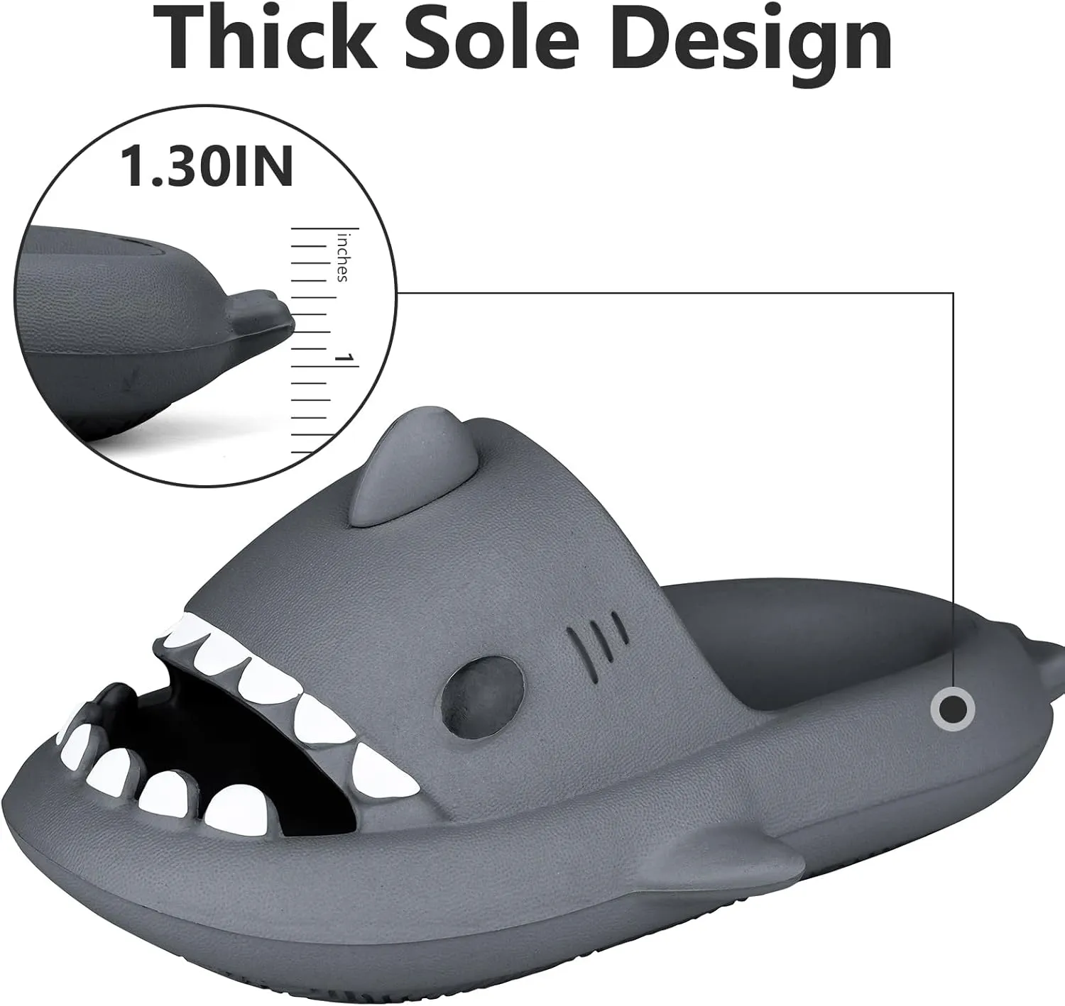 Kids Shark Cloud Slides | Toddler Boys Girls Shower Slippers | Boys Girls Cute Cartoon Fish Flip Flops | Beach Pool Home Sandals | Quick Dry Non-Slip