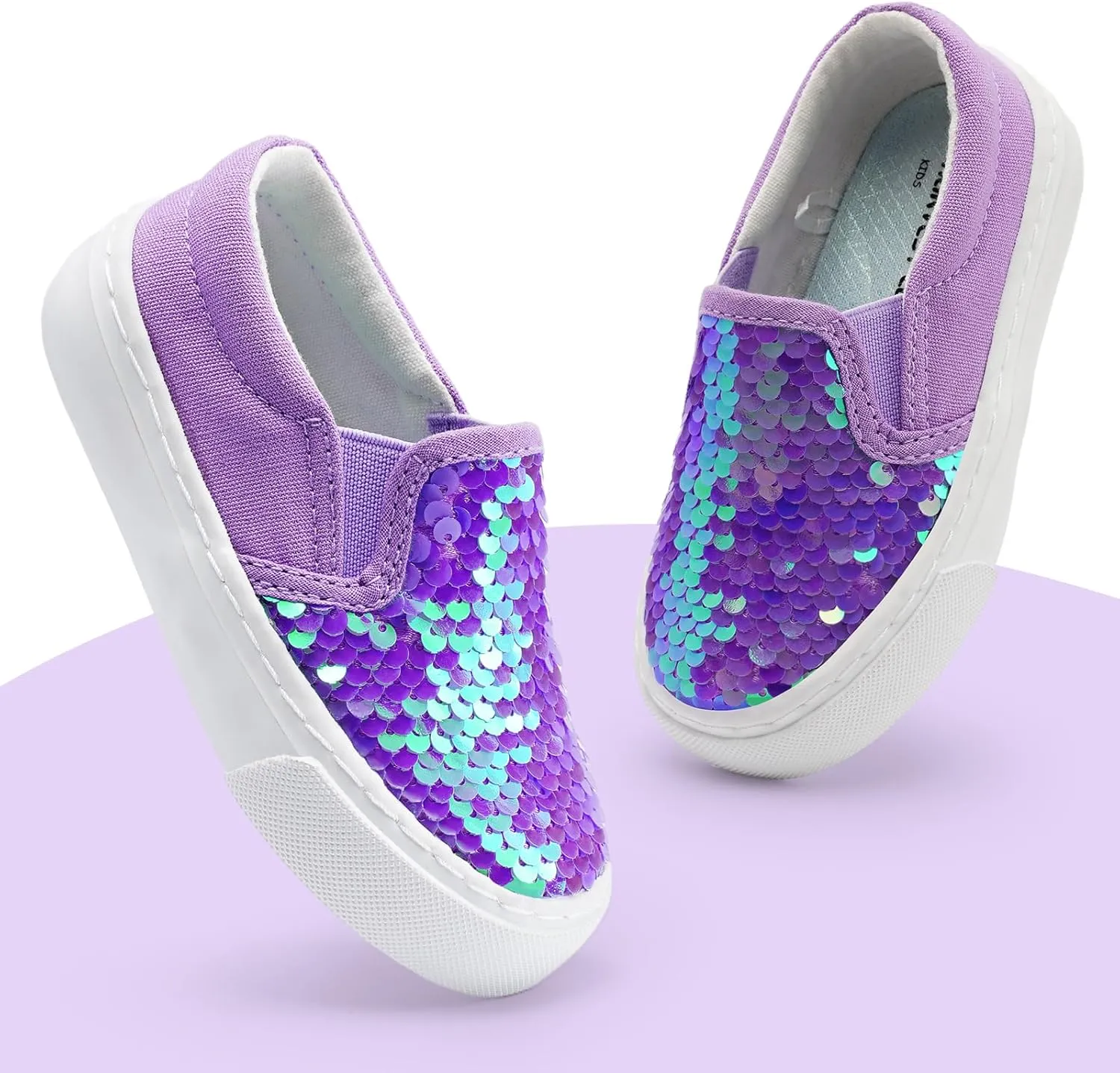 Kids Shoes Toddlers Canvas Sneakers Slip-on Comfortable Light Weight Causal Running Tennis Shoes for Boys Girls(Toddle/Little Kids/Big Kids)