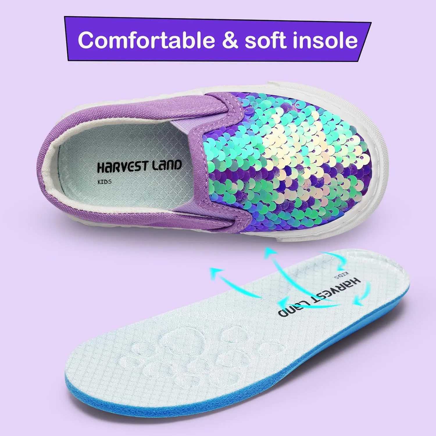 Kids Shoes Toddlers Canvas Sneakers Slip-on Comfortable Light Weight Causal Running Tennis Shoes for Boys Girls(Toddle/Little Kids/Big Kids)