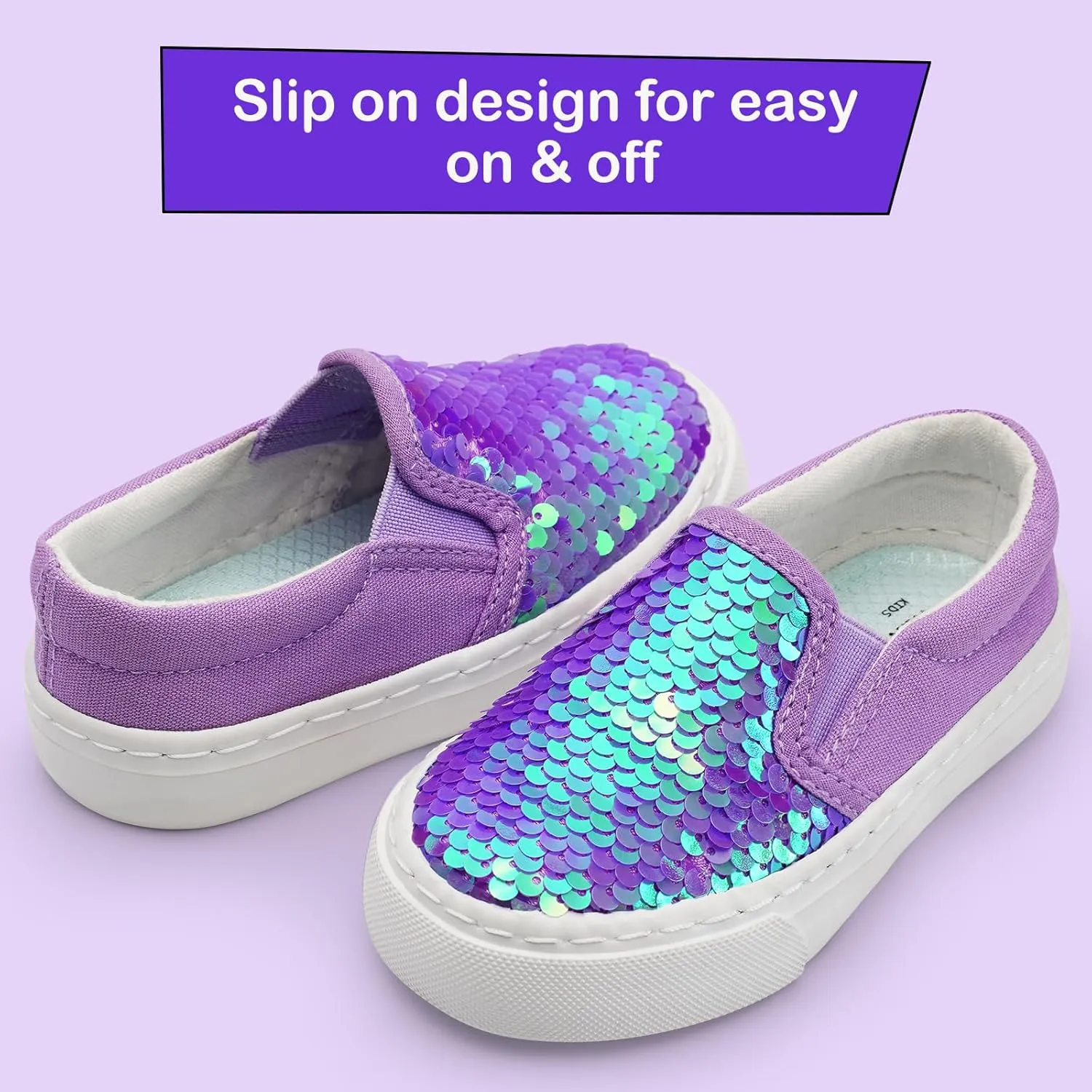 Kids Shoes Toddlers Canvas Sneakers Slip-on Comfortable Light Weight Causal Running Tennis Shoes for Boys Girls(Toddle/Little Kids/Big Kids)
