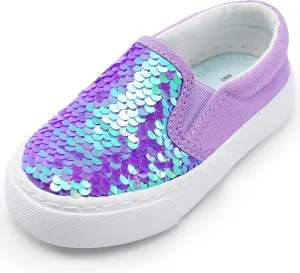 Kids Shoes Toddlers Canvas Sneakers Slip-on Comfortable Light Weight Causal Running Tennis Shoes for Boys Girls(Toddle/Little Kids/Big Kids)