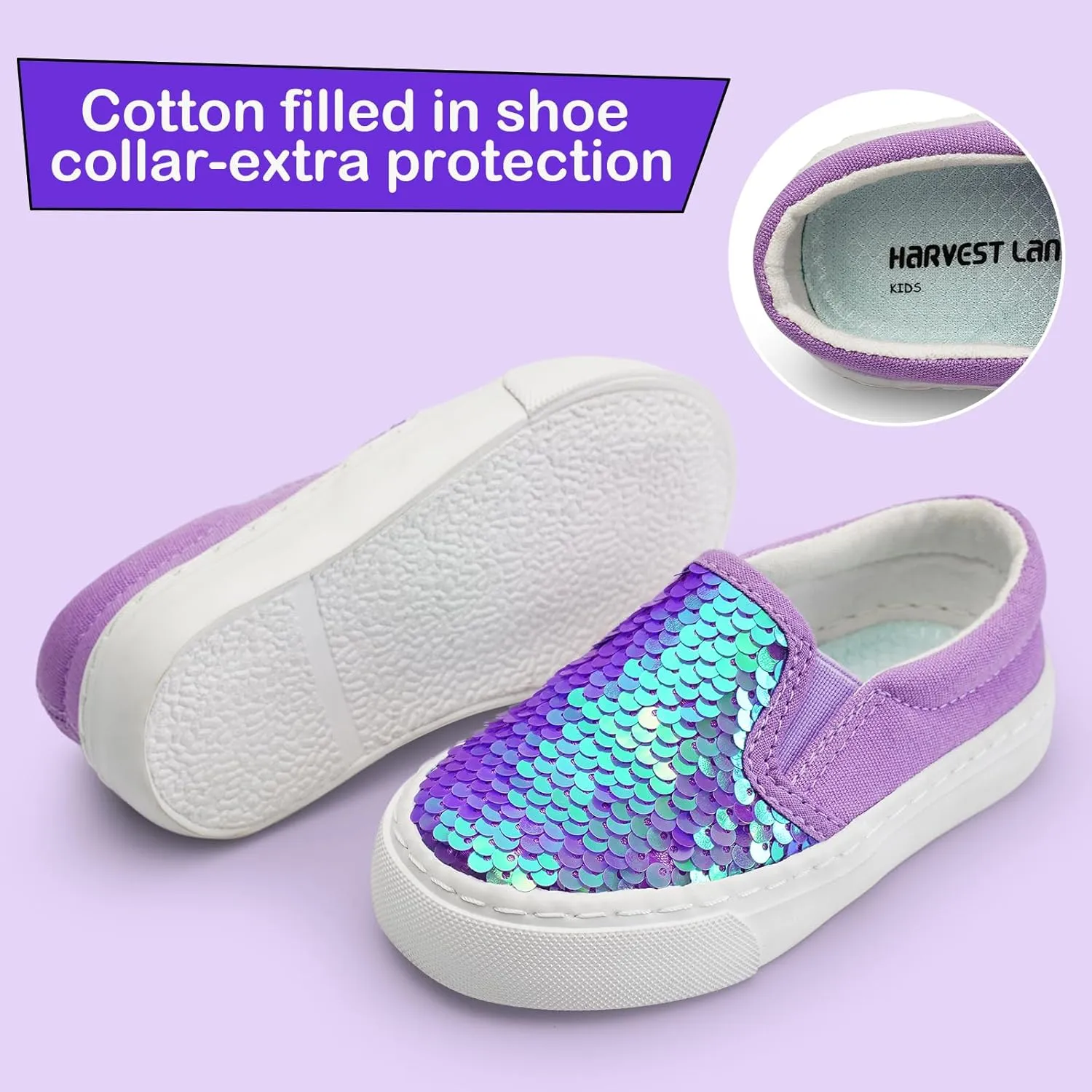 Kids Shoes Toddlers Canvas Sneakers Slip-on Comfortable Light Weight Causal Running Tennis Shoes for Boys Girls(Toddle/Little Kids/Big Kids)