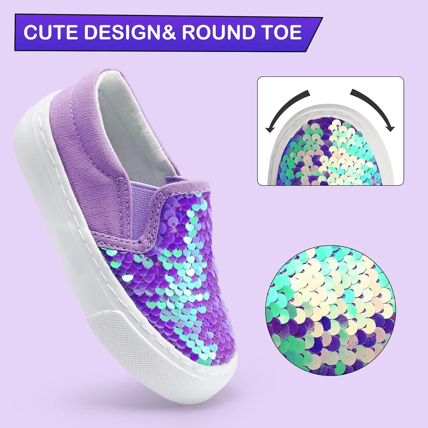 Kids Shoes Toddlers Canvas Sneakers Slip-on Comfortable Light Weight Causal Running Tennis Shoes for Boys Girls(Toddle/Little Kids/Big Kids)