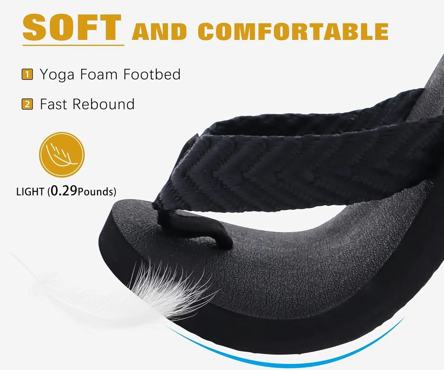 KuaiLu Men's Leather Flip Flops Arch Support Summer Beach Pool Water Thong Sandals Waterproof Rubber Walking Shoes