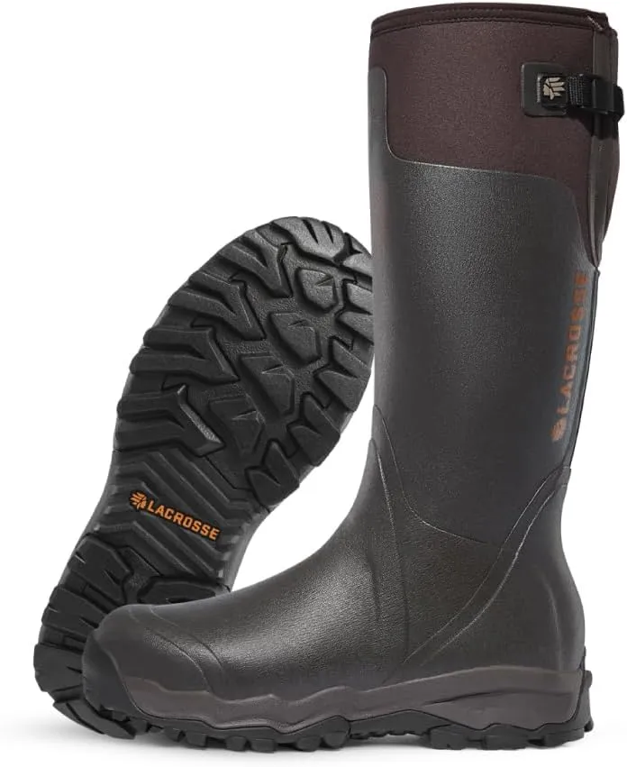 LaCrosse Alphaburly Pro 18" Hunting Boots for Men Featuring Waterproof Rubber, Adjustable Gusset, and EVA Footbed