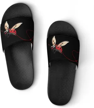 Ladybeetle Ladybugs Nature Insect Unisex Shower Shoes House Slippers Non-Slip Indoor Bathroom Shoes for Pool Beach 38 (240mm)