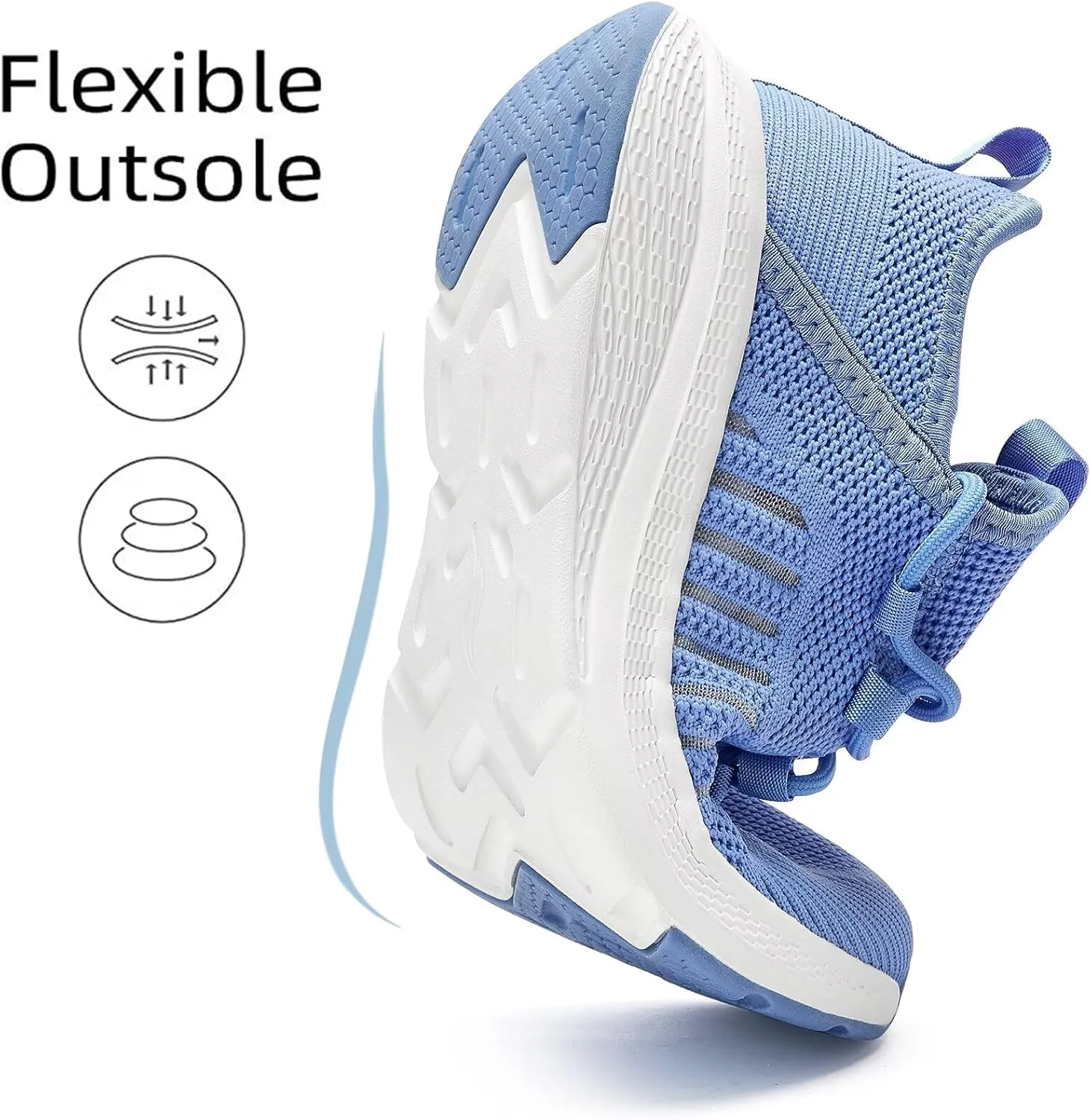 Lamincoa Women Slip on Walking Sneakers Non Slip Running Shoes Lightweight Sport Gym Casual Shoes Workout Tennis Sneakers for Women