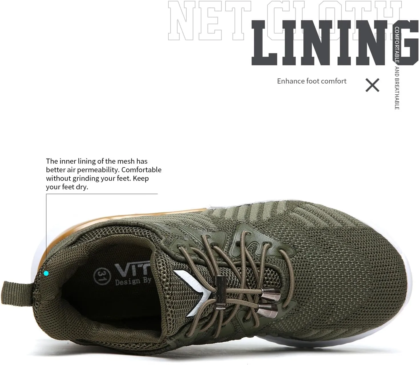 Littleplum Boys Running Shoes Slip On Kids Sneakers Mesh Tennis Shoes Lightweight Breathable for Athletic Gym School Sport