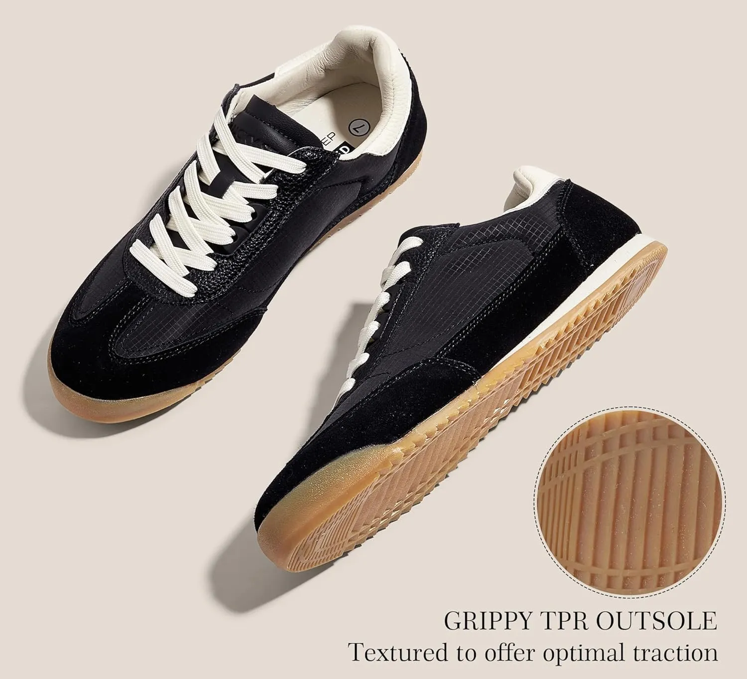 LUCKY STEP Women's Fashion Sneakers Neutral Comfortable Walking Running Gym Workout Shoes