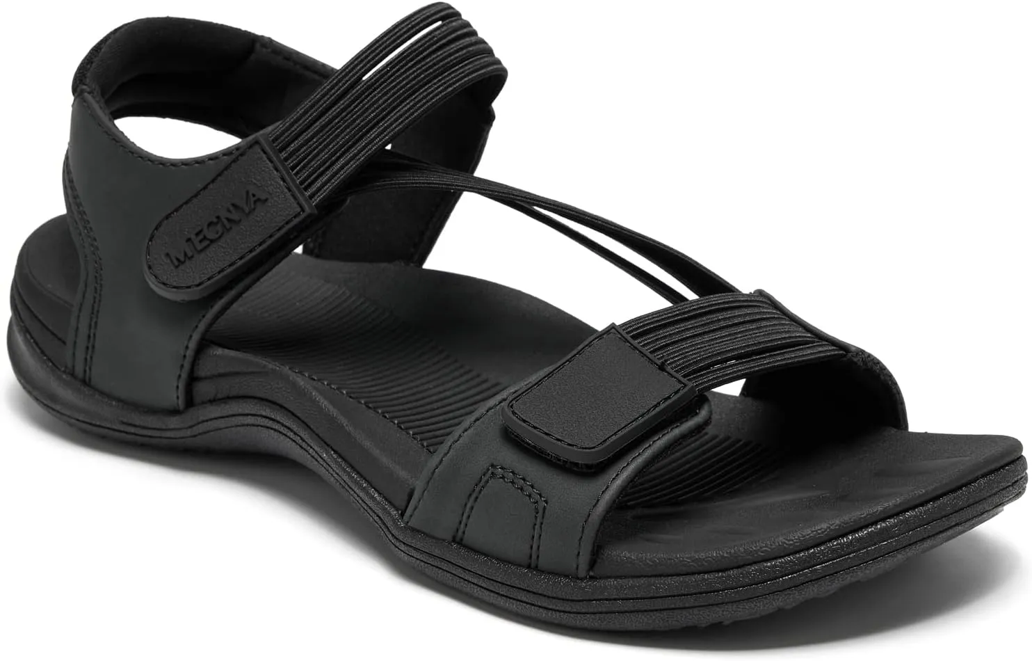 MEGNYA Comfortable Hiking Sandals for Womens, Classic Sport Walking Sandals with Adjustable Straps, Casual Summer Athletic Sandals for Trekking, Camping, Trip