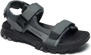 MEGNYA Mens Comfortable Walking Sandals, Soft Sports Hiking Sandals with Three Adjustable Hook And Loop Straps, Casual Beach Athletic Sandals for Outdoor Active Camping