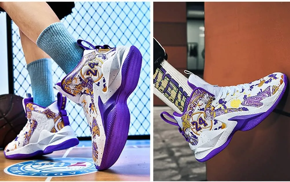 Men's Basketball Shoes Fashion Printed Sneakers