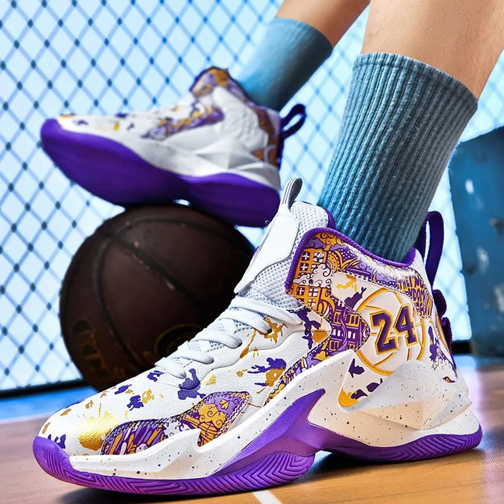 Men's Basketball Shoes Fashion Printed Sneakers