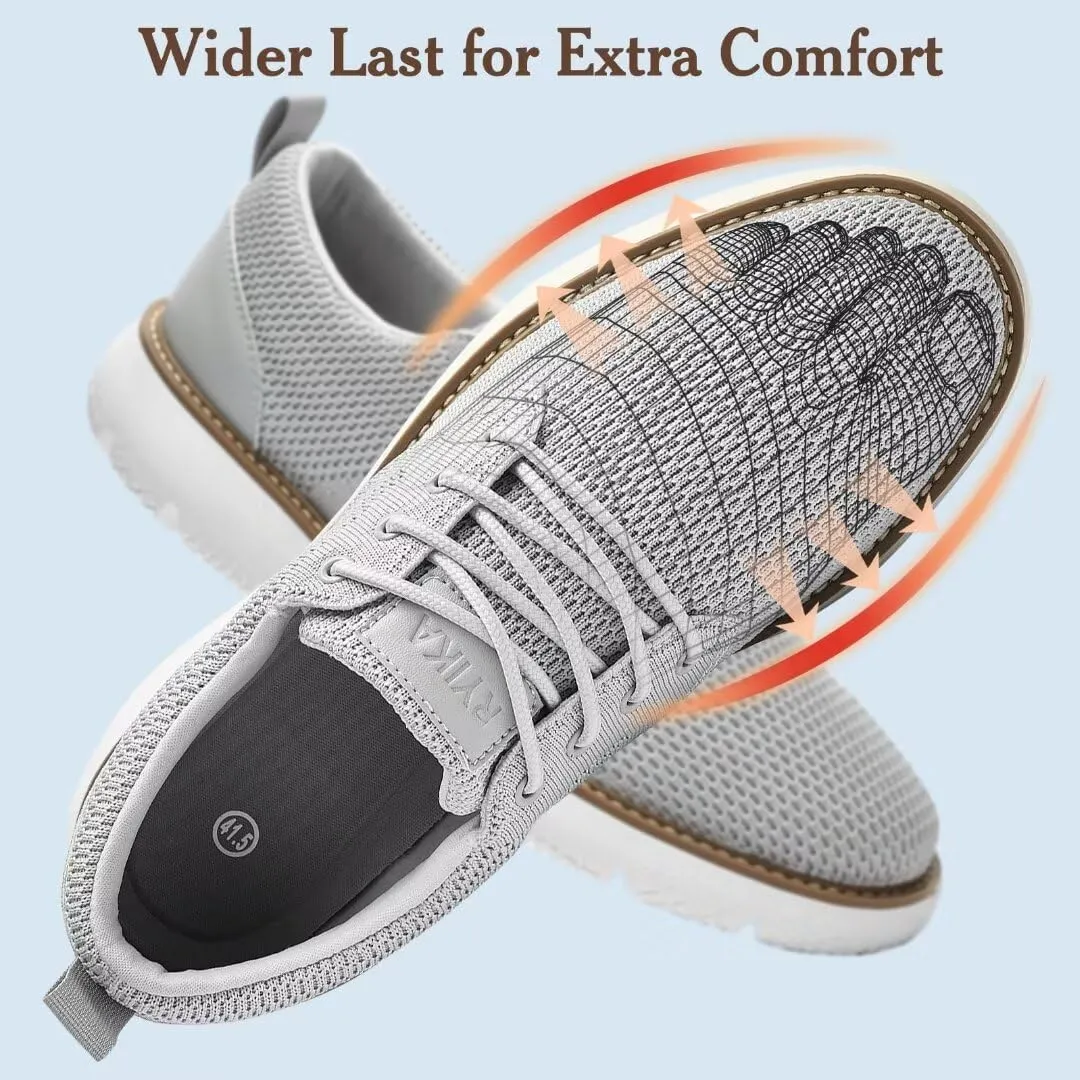 Men's Breathable Mesh Comfortable Business Casual Shoes with Sneakers Design for Long Standing, Office Work, Formal Occasions & Walking