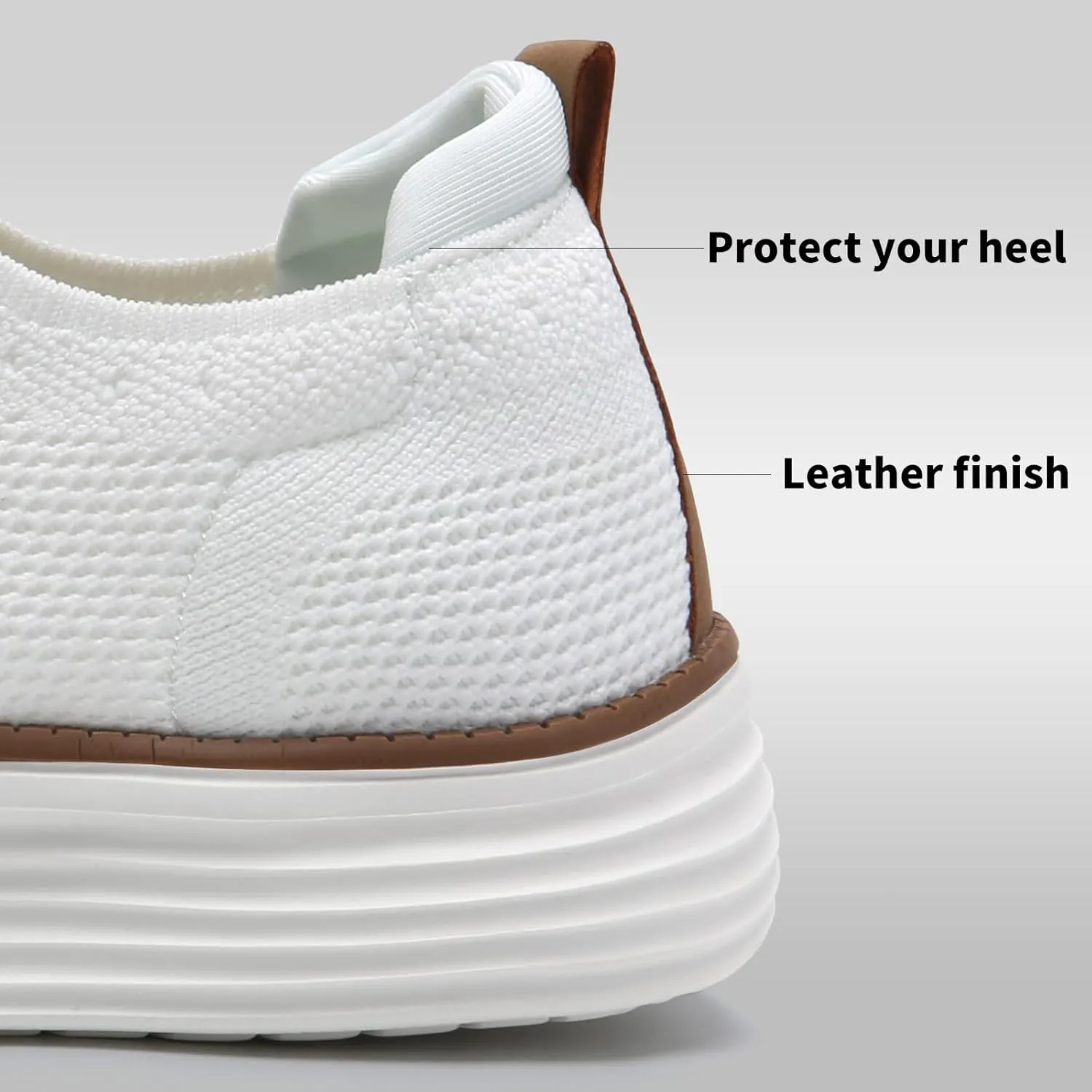 Men's Casual Dress Oxfords Sneakers Business Mesh Breathable Lightweight Walking Shoes Tennis Comfortable