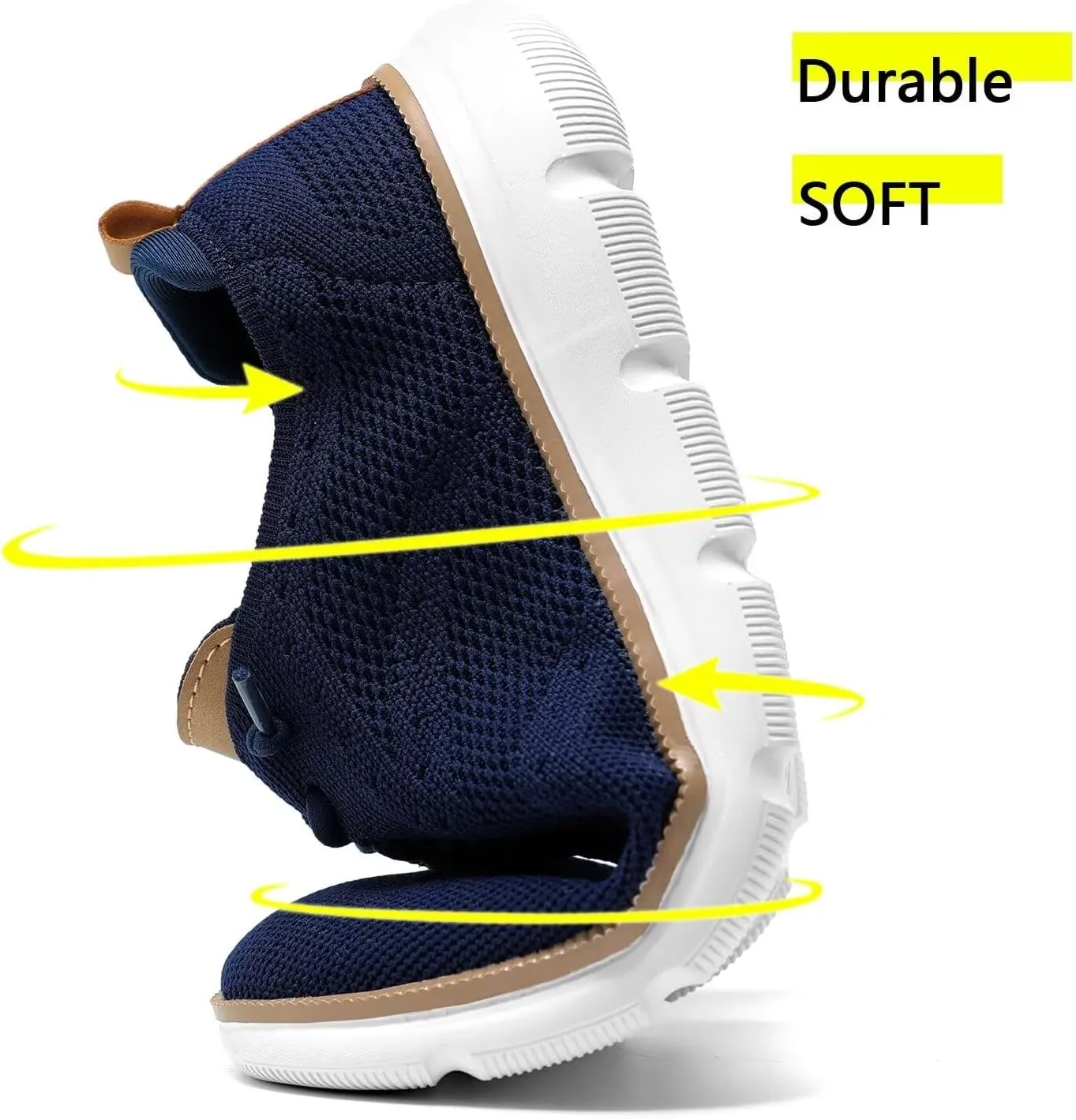 Men's Casual Fashion Sneakers Dress Oxfords Business Walking Shoes Mesh Work Comfortable Lightweight Soft Sole