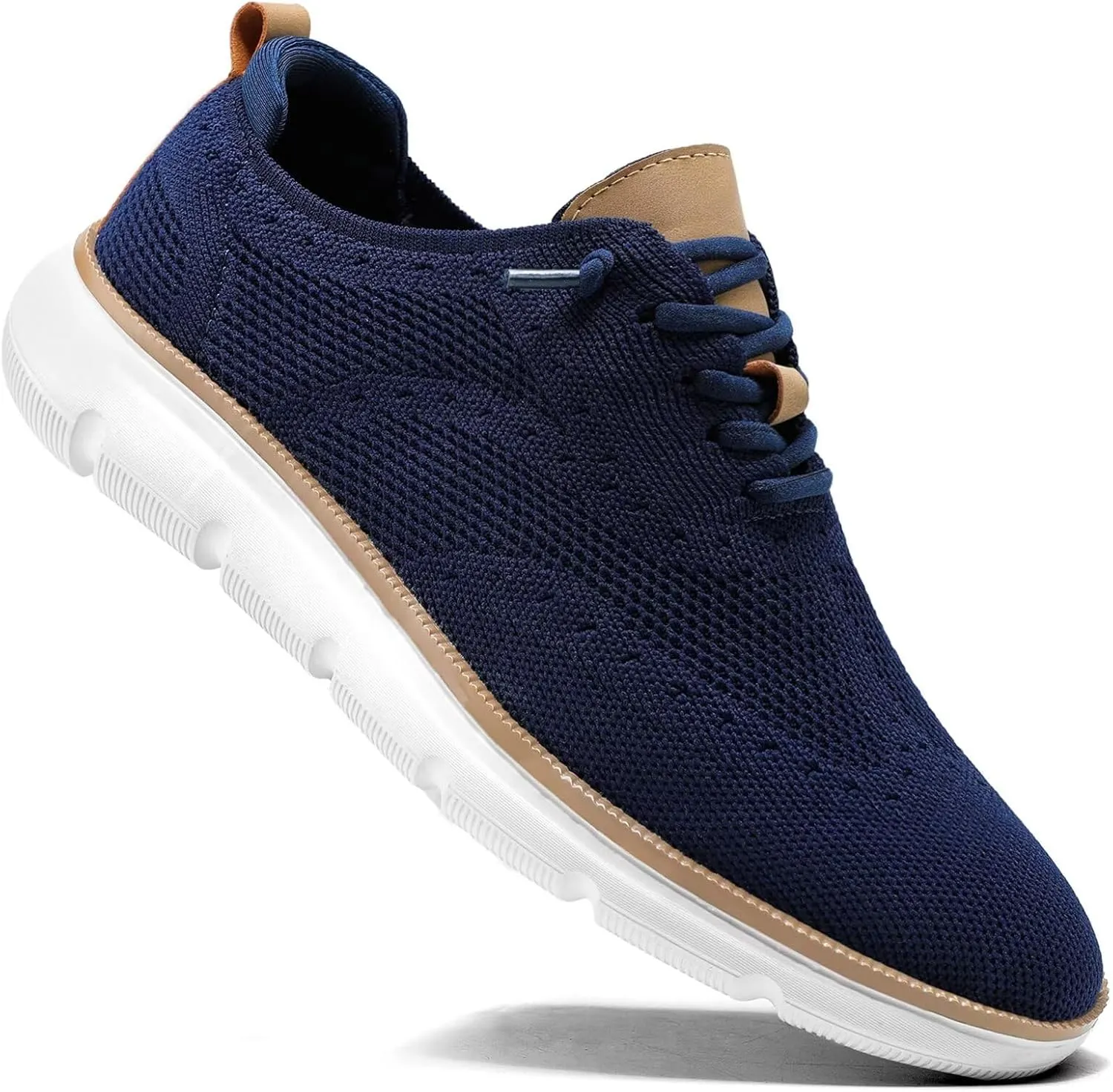 Men's Casual Fashion Sneakers Dress Oxfords Business Walking Shoes Mesh Work Comfortable Lightweight Soft Sole