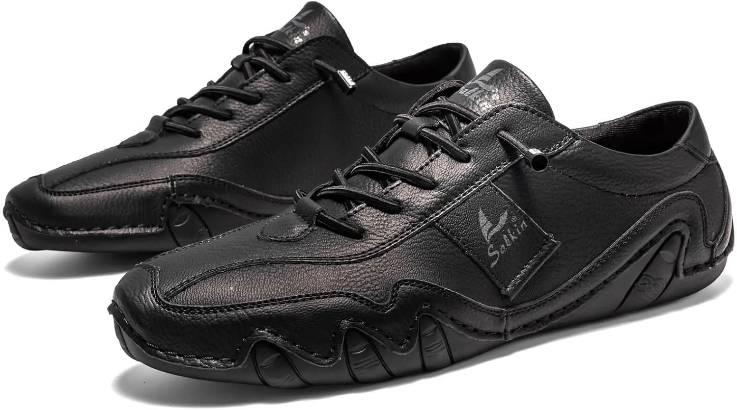 Men's Casual Leather Fashion Sneakers Ankle Chukka Boots Slip On Lightweight Loafers Walking Casual Dress Sneaker