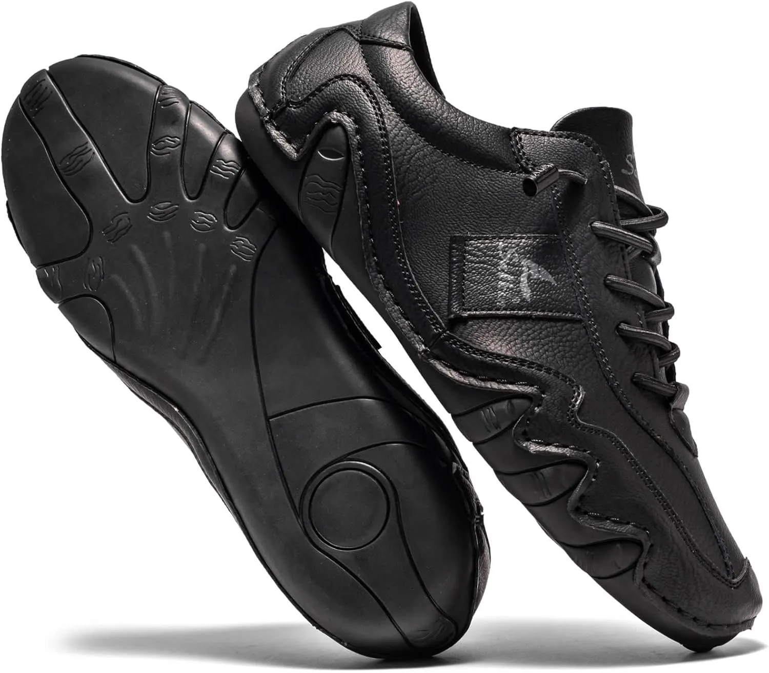 Men's Casual Leather Fashion Sneakers Ankle Chukka Boots Slip On Lightweight Loafers Walking Casual Dress Sneaker