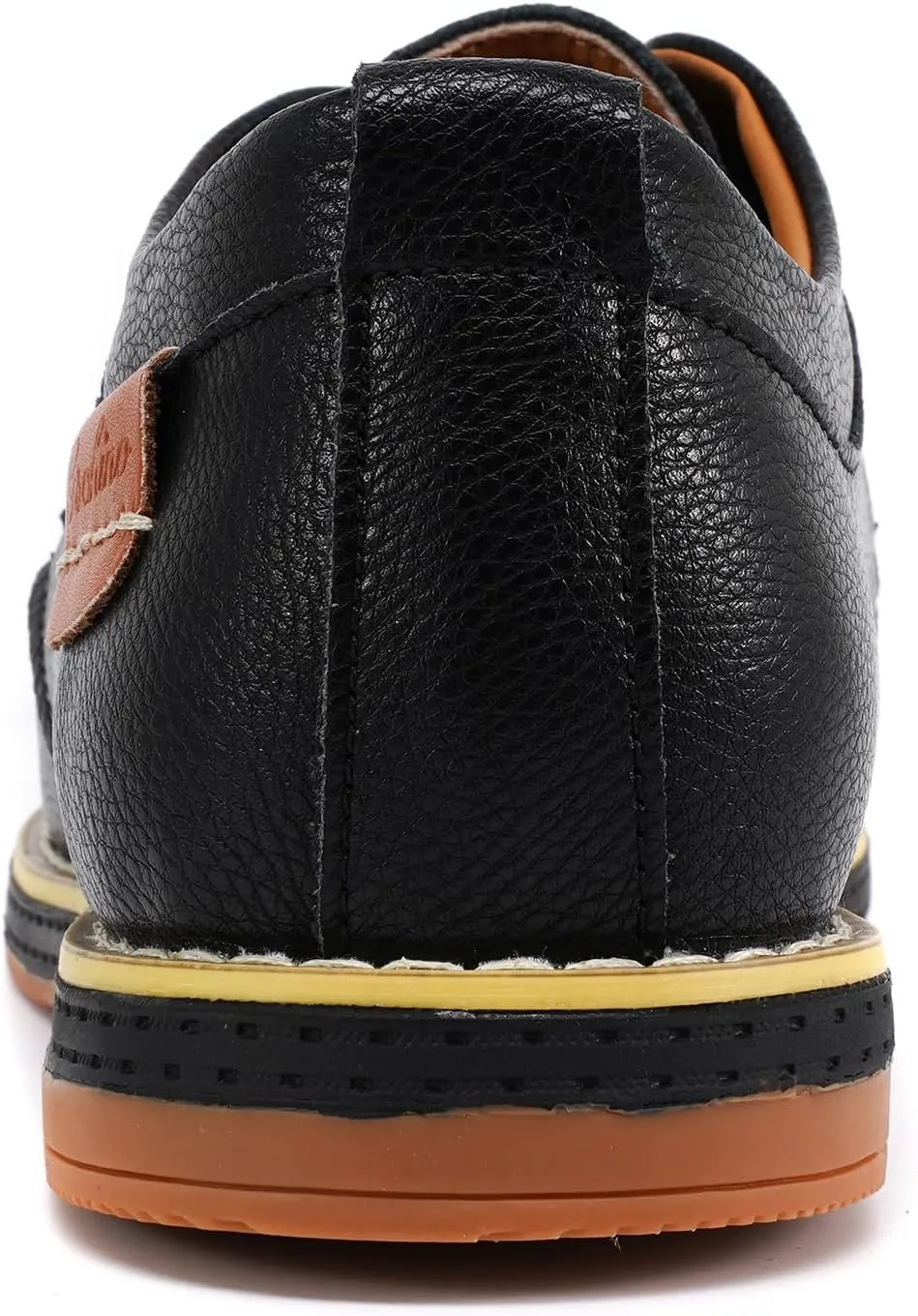Mens Casual Shoes Lace-up Classic Oxford Leather Shoes Business Formal Comfortable Fashion Dress Sneakers Soft Loafers Shoe for Office Walking