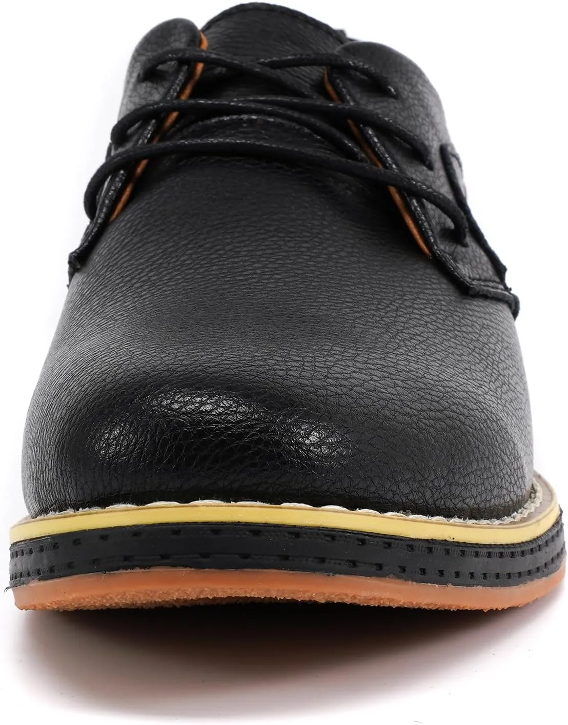 Mens Casual Shoes Lace-up Classic Oxford Leather Shoes Business Formal Comfortable Fashion Dress Sneakers Soft Loafers Shoe for Office Walking