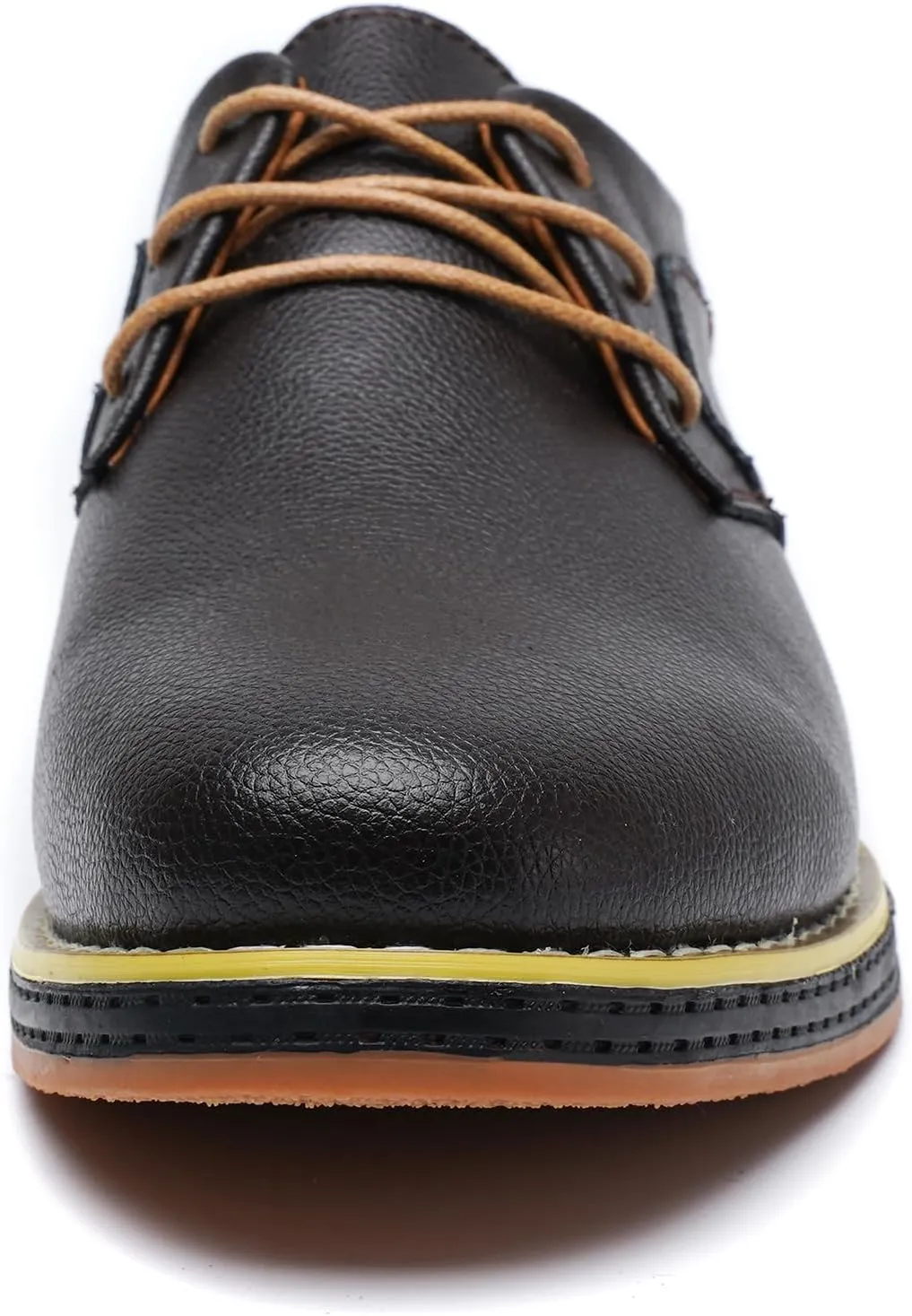 Mens Casual Shoes Lace-up Classic Oxford Leather Shoes Business Formal Comfortable Fashion Dress Sneakers Soft Loafers Shoe for Office Walking