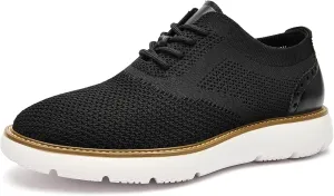 Men's Casual Sneakers Dress Shoes - Comfort Dress Sneakers Mesh Knit Lightweight Breathable Formal Oxford Business Shoes
