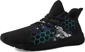 Men's Dragon Sneakers – Lightweight Running Shoes Punk Rock Streetwear Sneaker Breathable Athletic Gym Casual Walking Shoes