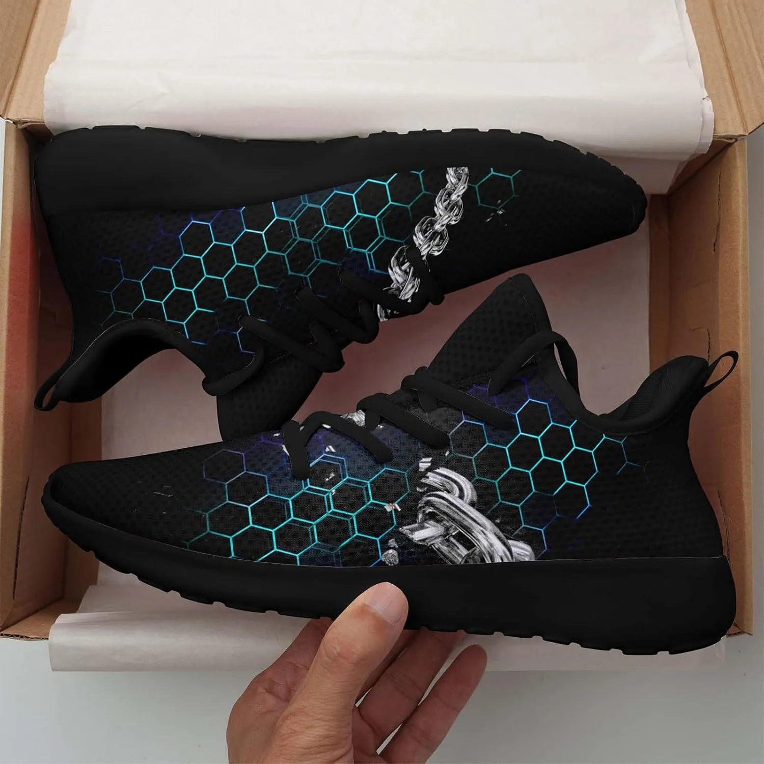 Men's Dragon Sneakers – Lightweight Running Shoes Punk Rock Streetwear Sneaker Breathable Athletic Gym Casual Walking Shoes