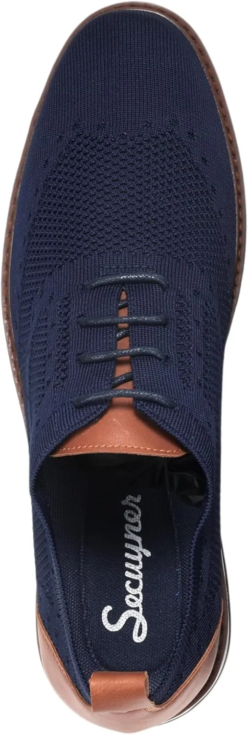 Mens Dress Shoes Casual Oxfords Shoes Knit Lightweight Breathable Business Work Shoes Walking Shoes Fashion Sneakers