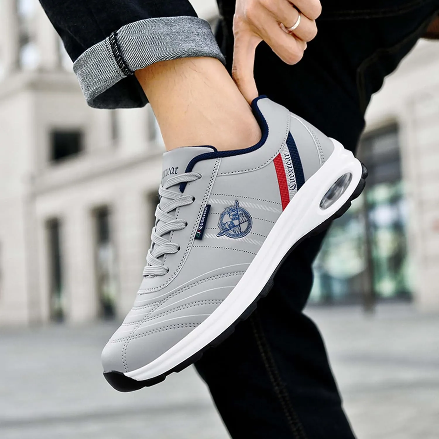 Men's Fall and Winter Fashion Street Casual Shoes Big Size Air Cushion Sneakers