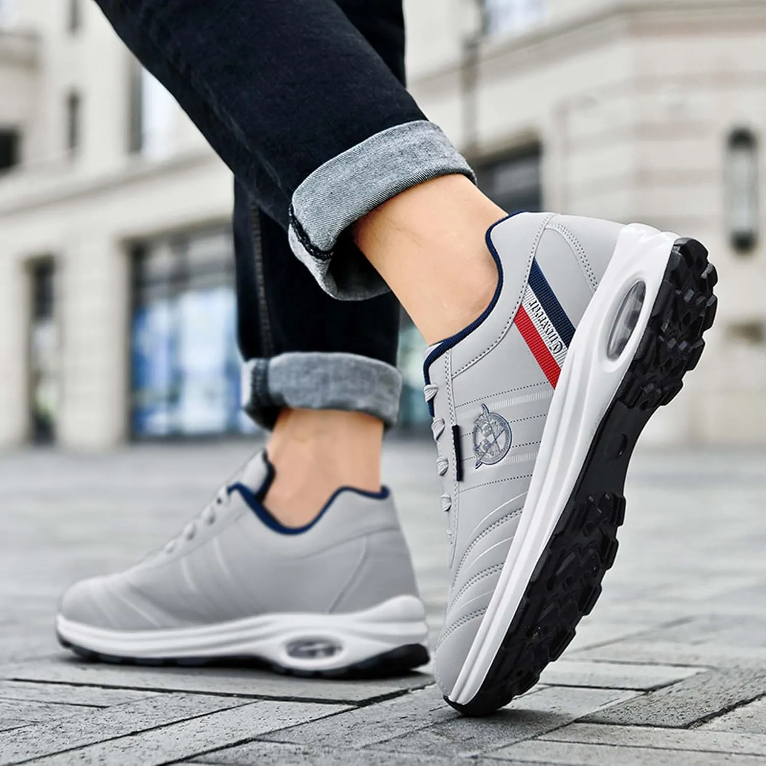 Men's Fall and Winter Fashion Street Casual Shoes Big Size Air Cushion Sneakers