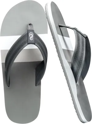 Men's Flip Flops with Arch Support - Lightweight Waterproof Sandals,Comfortable Slides for Beach