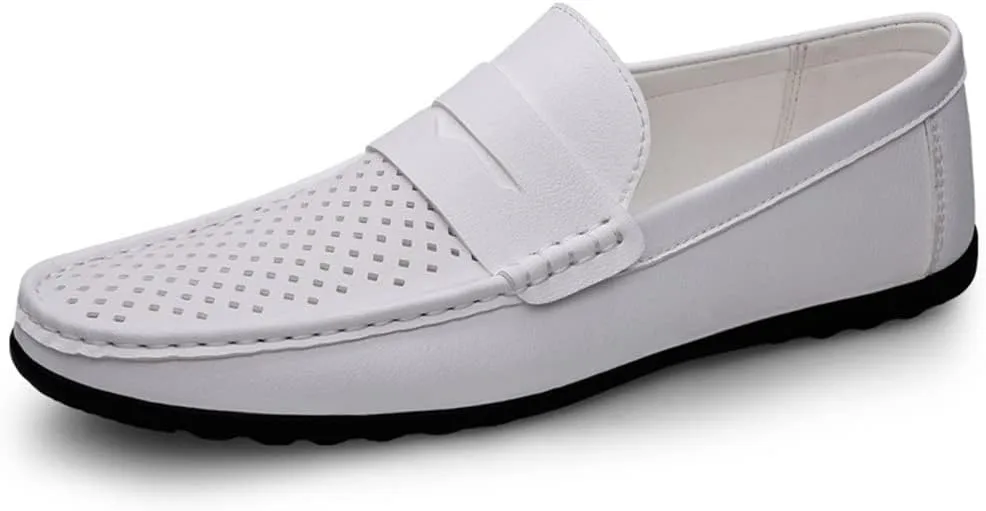 Mens Loafers Penny Loafers Breathable Simple Vegan Leather Slip Resistant Anti-Slip Flexible Prom Outdoor Slip-ons