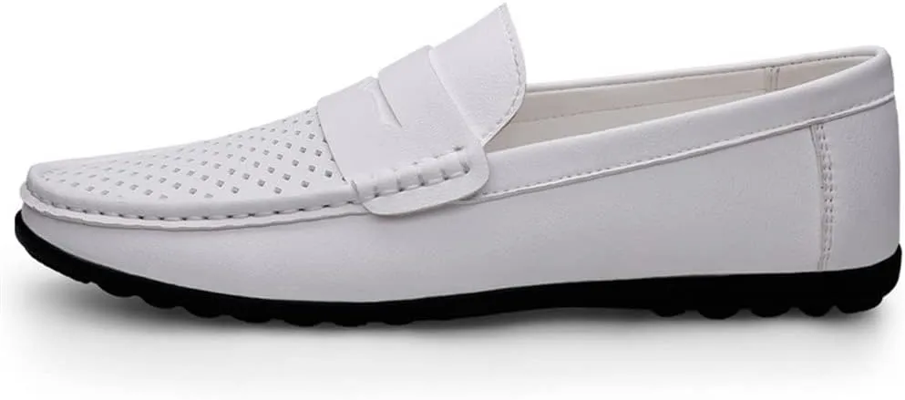 Mens Loafers Penny Loafers Breathable Simple Vegan Leather Slip Resistant Anti-Slip Flexible Prom Outdoor Slip-ons
