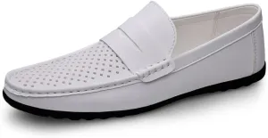 Mens Loafers Penny Loafers Breathable Simple Vegan Leather Slip Resistant Anti-Slip Flexible Prom Outdoor Slip-ons