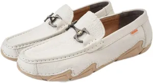 Men's Loafers Shoes Moccasins Round Toe Shoes Faux Crocodile Print Leather Slip Resistant Flat Heel Comfortable Prom Slip-on