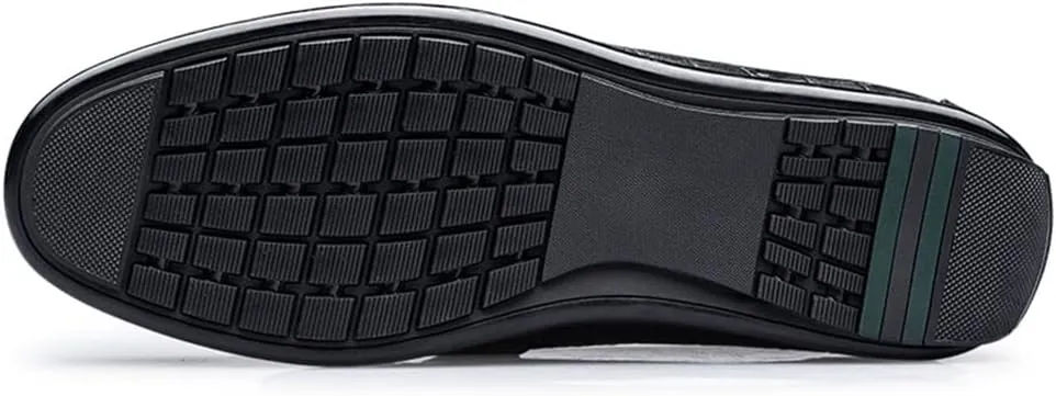 Men's Loafers Shoes Moccasins Shoes Faux Crocodile Print Leather Anti-Slip Lightweight Flat Heel Prom Casual Slip-ons