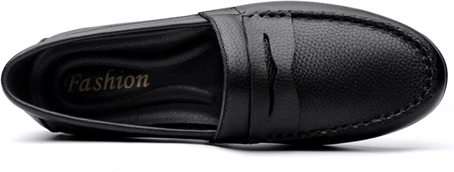 Men's Loafers Shoes Penny Driving Loafers Leather Slip Resistant Flexible Comfortable Casual Party Slip-ons