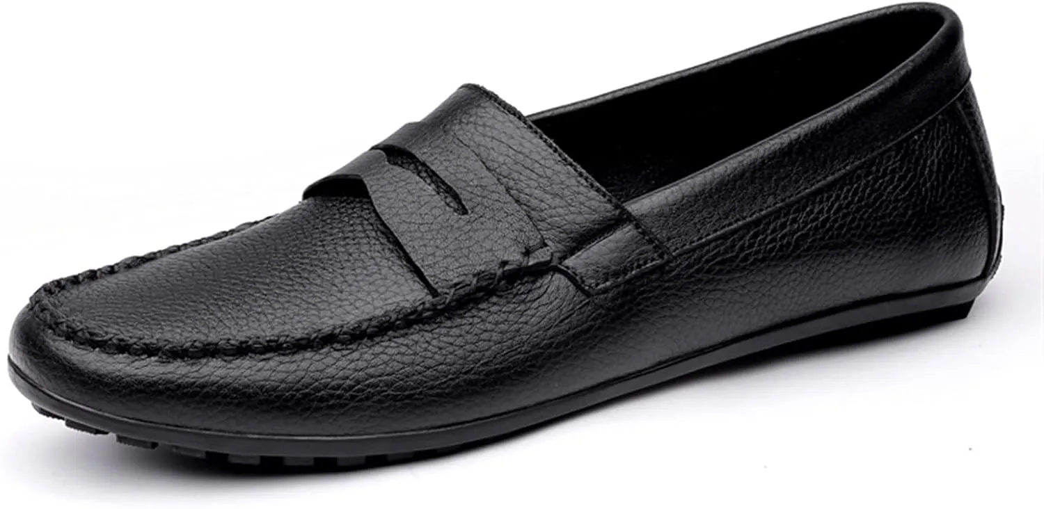 Men's Loafers Shoes Penny Driving Loafers Leather Slip Resistant Flexible Comfortable Casual Party Slip-ons