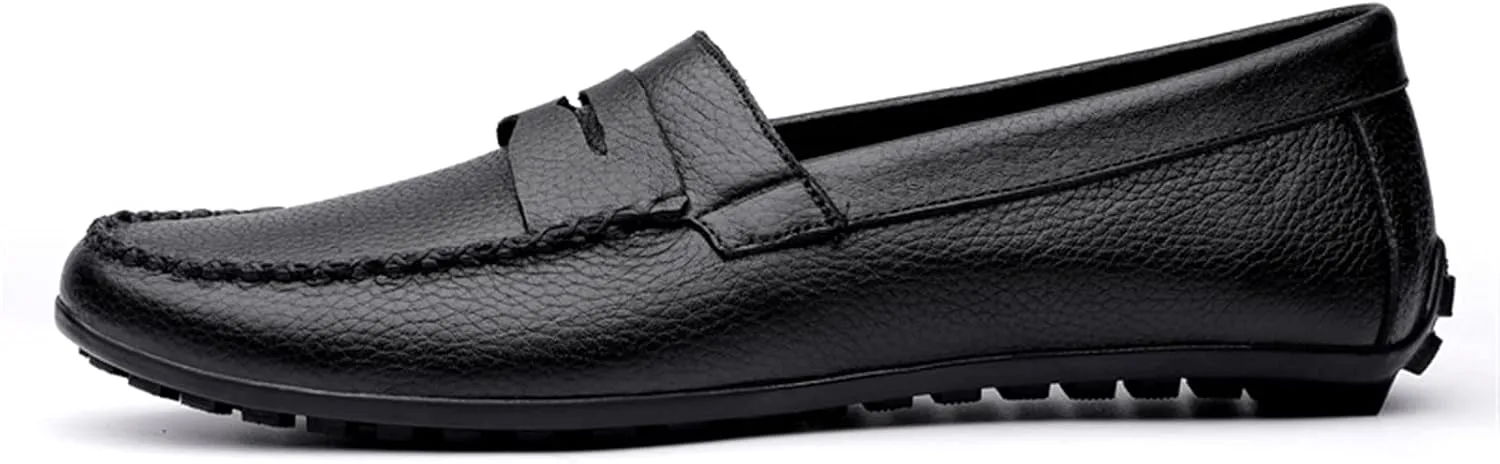 Men's Loafers Shoes Penny Driving Loafers Leather Slip Resistant Flexible Comfortable Casual Party Slip-ons