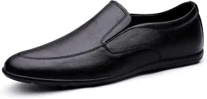 Men's Loafers Simple Lightweight Venetian Loafers Leather Slip Resistant Comfortable Flexible Classic Slip-on