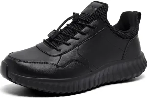 Men's Non-Slip Waterproof Lightweight Work Shoes & Restaurant or Food Service Sneakers